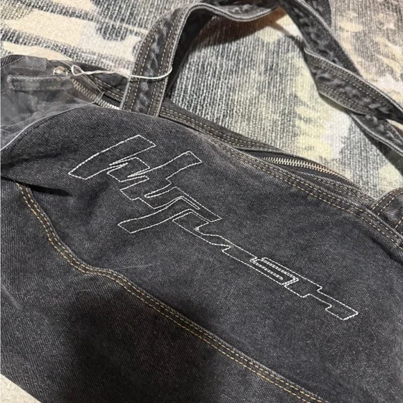 aespa rare pop up event whiplash denim Shoulder Bag with Logo - Picture 4 of 5